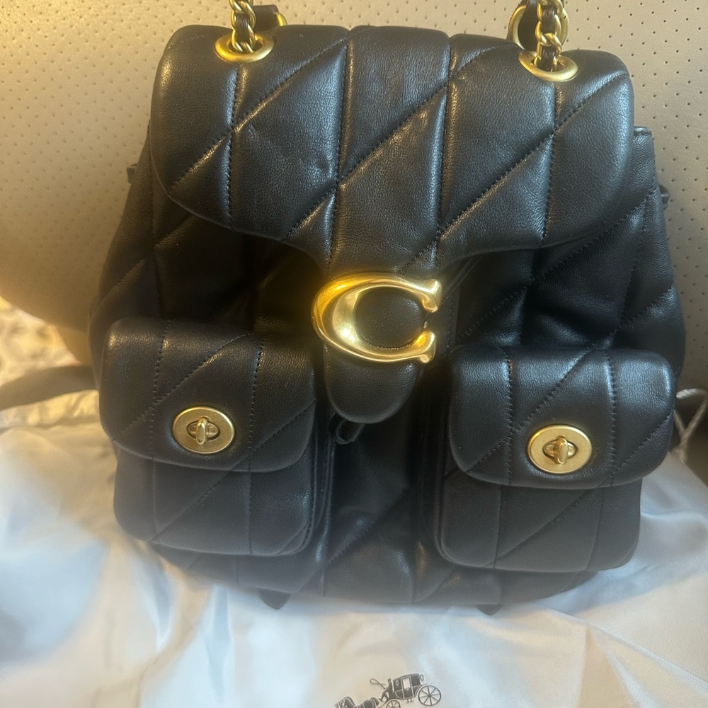 Coach Tabby Leather Pillow Backpack - Picture 2 of 4